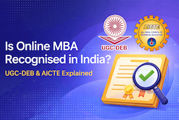Is Online MBA recognised by UGC and AICTE?
